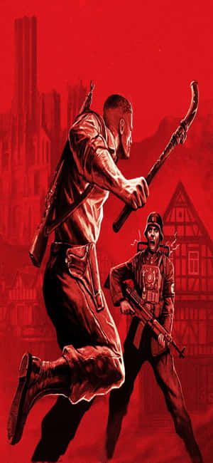 Iphone Xs Wolfenstein Ii Baggrund — RedMagic Wallpapers
