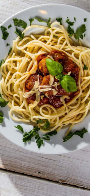 Iphone Xs Pasta Baggrund — Pixel 8a Wallpapers