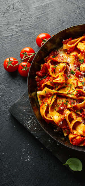 Iphone Xs Pasta Baggrund — Galaxy A27 Wallpapers