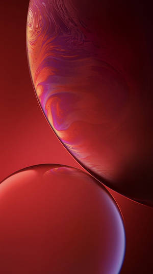 Iphone Xs Rød Planet Baggrund — iPhone Xs Wallpapers