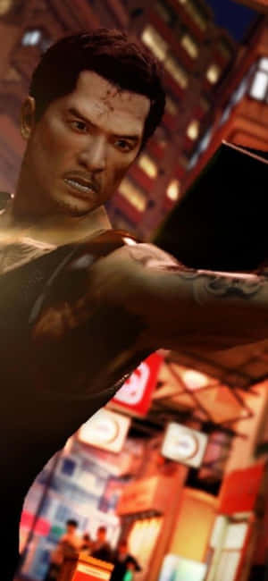Iphone Xs Sleeping Dogs Baggrund
