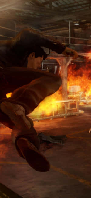Iphone Xs Sleeping Dogs Baggrund