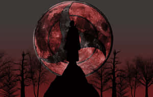 Itachi Uchiha stirrer ind i nattehimlen — Naruto karakterer Wallpapers