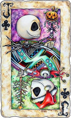 Jack fra The Nightmare Before Christmas som et kort