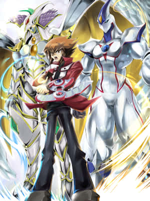 Jaden Yuki klar til et episk duel — Kindle Paperwhite Wallpapers