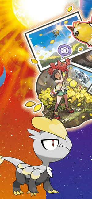 Jangmo-o i Pokemon Sol og Måne — Oppo Reno16 Wallpapers