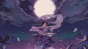 Japansk anime dansebaggrund — Anime dans Wallpapers
