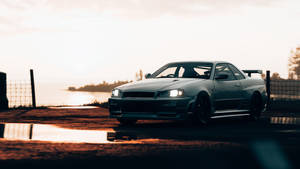 JDM-biler solnedgangsudstilling