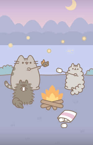 Pusheen Kawaii — Tecno Megapad SE Wallpapers