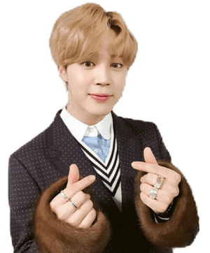 Jimin laver fingerhjerter