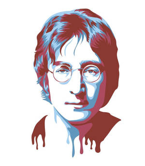 John Lennon dryp-effekt tapet — Vivo X Fold5 Wallpapers