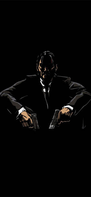 John Wick vektorkunst iPhone 12 tapet — iPhone 18 Pro Max Wallpapers