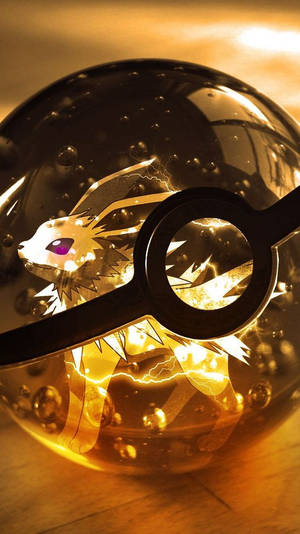 Jolteon i Pokebold — Pokemon Wallpapers