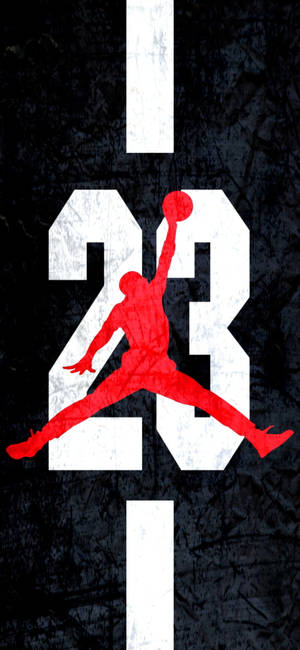 Jordan-logo signatur rød farve tapet — Pixel 11 Pro Wallpapers
