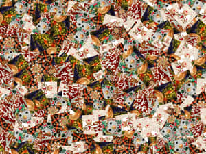 Julecollage Laptop — Juleæstetik Wallpapers