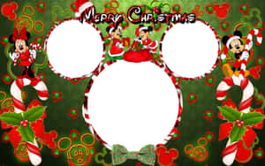 juleindramning med Mickey Mouse — Disney jul Wallpapers