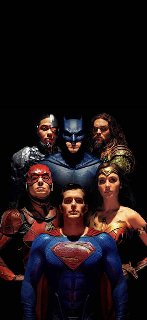 Justice League Filmkarakterer Telefon tapet. — iPhone 16 Pro Max Wallpapers
