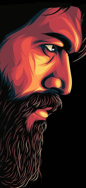 K.G.F 2 Yash Ansigtskunst — iPhone 16 Wallpapers
