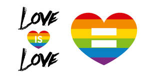 Kærlighed Er Kærlighed Lige LGBTQ Hjerte wallpaper