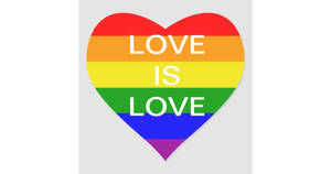 Kærlighed Er Kærlighed I Pride-hjerte wallpaper — Kærlighedshjerte Wallpapers