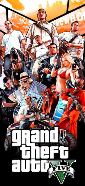 Iphone X Grand Theft Auto V Baggrund — Oppo F31 Pro Wallpapers