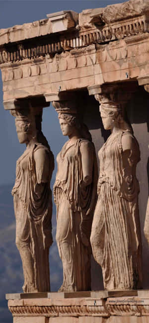 Karyatidernes portiko på Akropolis — Vivo X200T Wallpapers