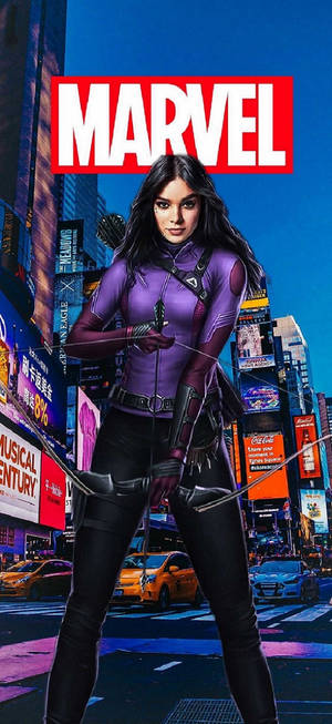 Kate Bishop Marvel fan art baggrund — Honor Play 80 Pro Wallpapers