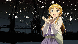Kawaii Anime Kirino Kosaka med svævende lys