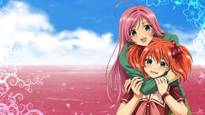 Kawaii Anime Rosario + Vampire Moka Og Kokoa