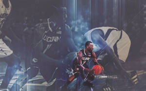 Kemba Walker UConn Huskies cover wallpaper. — 16:10 Wallpapers