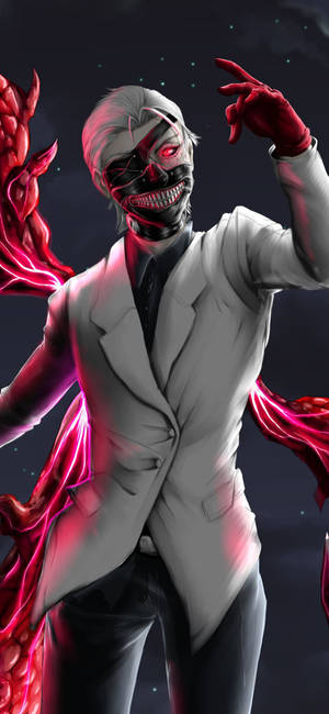 Ken Hvid Smoking Tokyo Ghoul iPhone — iPhone 17e Wallpapers