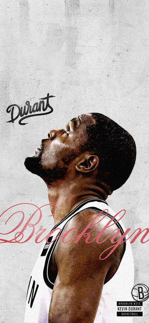 Kevin Durant Brooklyn Nets baggrund — iPhone 17 Pro Wallpapers