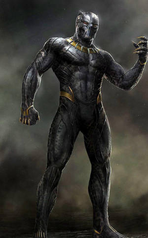 Killmonger Digital Illustration wallpaper — Moto Pad (2026) Wallpapers