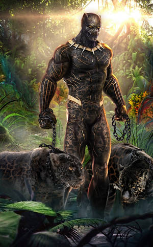 Killmonger Og To Jaguarer Wallpaper — Galaxy Tab S9 Wallpapers