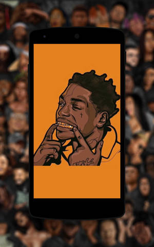 Kodak Black Telefon Kunst tapet — RedMagic Astra Wallpapers