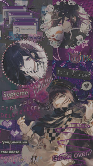 Kokichi Oma Lilla Alternativ Æstetik — Alternativ æstetik Wallpapers