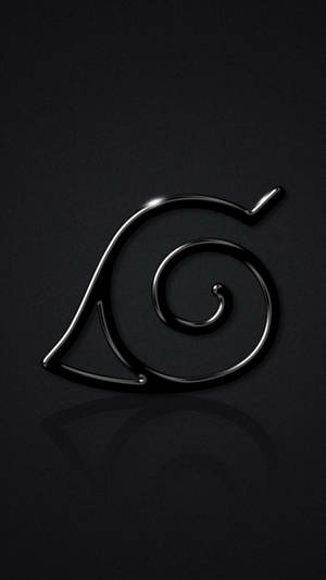 Konohagakure-symbol Naruto Sort — Mørk anime GIF Wallpapers