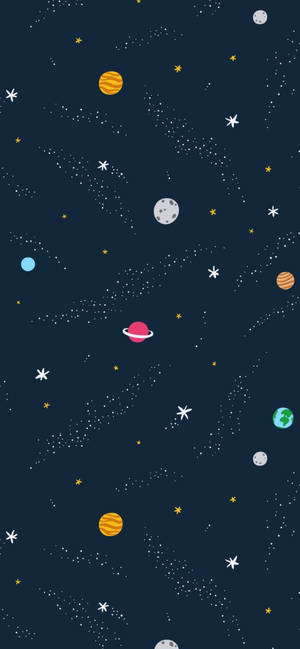 Kosmos Vektorkunst baggrund — iPhone 13 Pro Wallpapers