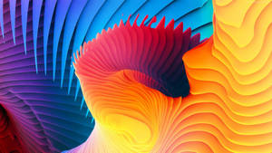 Kunstnerisk farverig spiral Macbook-baggrund