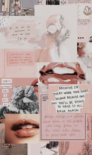 Kunstneriske stænk - æstetisk collagebaggrund — Lenovo Tab One Wallpapers