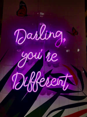 Lilla neon baggrund — iPad Pro 13 Wallpapers