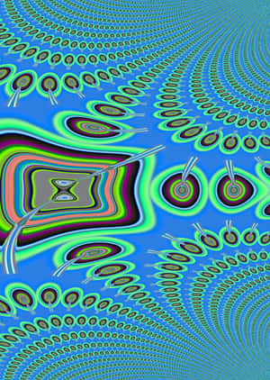 Trippy Blå — Vivo Pad5e Wallpapers