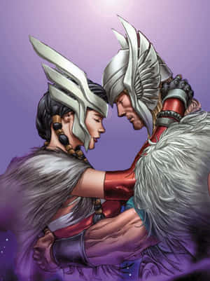 Lady Sif letter på en mission — iPad Air 13 Wallpapers