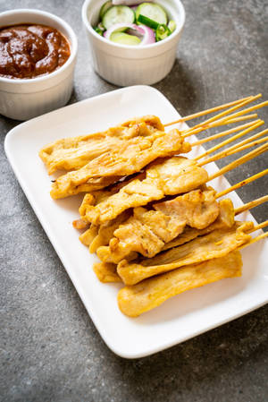 Lækker kyllingesatay - en smag af Sydøstasien — Huawei MatePad 11.5 S (2025) Wallpapers