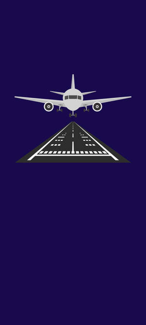 Landingsbane Lilla Kunst tapet — iPhone 17 Pro Wallpapers