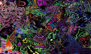 Baggrund til fede billeder — Trippy mørk æstetik Wallpapers