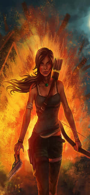 iPhone Xs Max Rise Of The Tomb Raider Baggrund — iPhone X Wallpapers