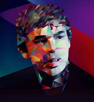 Larry Page Google-grundlægger geometrisk illustration — Honor Magic V Flip 2 Wallpapers