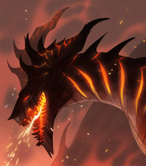 Lava Drage Flænget Hud tapet — Nubia Flip Wallpapers
