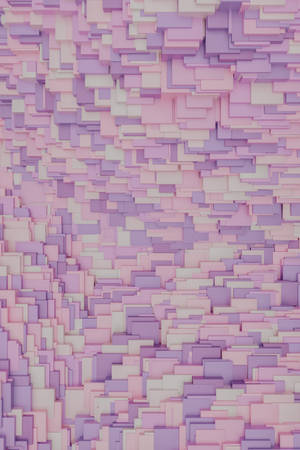 Lavendel æstetisk 3D-rendering af blokke tekstur — Regnbue æstetik Wallpapers